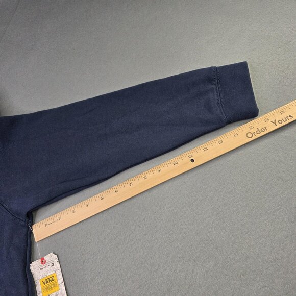 Vans x Peanuts Hoodie Womens XL Unisex Blue Snoopy Charlie Brown Christmas NEW - Picture 9 of 11